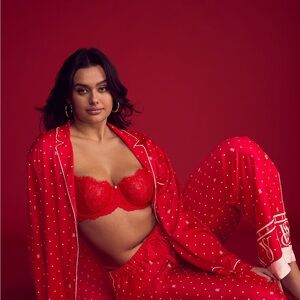 NWT VICTORIA'S SECRET Glazed‎ Satin Long Pajama Set